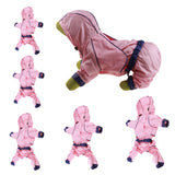Max Waterproof Outdoor Clothing Unisex Dog Raincoat Jacket Coat  Pink M