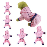 Max Waterproof Outdoor Clothing Unisex Dog Raincoat Jacket Coat  Pink M