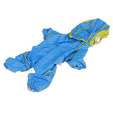 Max Waterproof Four Legs Clothing Dog Raincoat Jacket Coat Blue M