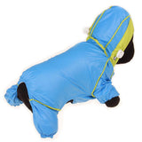 Max Waterproof Four Legs Clothing Dog Raincoat Jacket Coat Blue M