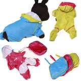Max Waterproof Four Legs Clothing Dog Raincoat Jacket Coat Blue M