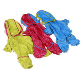 Max Waterproof Four Legs Clothing Dog Raincoat Jacket Coat Blue M
