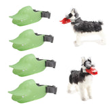 Max Luminous Dog Muzzle Duckbill Duck Face Lip Adjustable Mouth Cover Green S