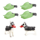 Max Luminous Dog Muzzle Duckbill Duck Face Lip Adjustable Mouth Cover Green S