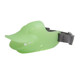 Max Luminous Dog Muzzle Duckbill Duck Face Lip Adjustable Mouth Cover Green XL