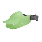 Max Luminous Dog Muzzle Duckbill Duck Face Lip Adjustable Mouth Cover Green XL
