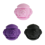 Max 1 Pc Silicone Bite-resistant Dog Dispenser Ball Pet IQ Treat Ball Toy Pink