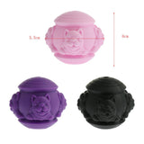 Max 1 Pc Silicone Bite-resistant Dog Dispenser Ball Pet IQ Treat Ball Toy Pink