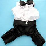 Max Pet Cozy Dog Outfit Suit with Bowtie for Small Dogs & Cats Costume S