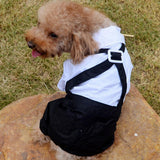Max Pet Cozy Dog Outfit Suit with Bowtie for Small Dogs & Cats Costume S