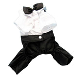 Max Pet Cozy Dog Outfit Suit with Bowtie for Small Dogs & Cats Costume L