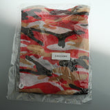 Maxbell Pet Dog Summer Clothes Puppy Medium Large Dog Camouflage Mesh Vest Red-3XL