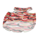 Maxbell Pet Dog Summer Clothes Puppy Medium Large Dog Camouflage Mesh Vest Red-3XL