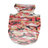 Maxbell Pet Dog Summer Clothes Puppy Medium Large Dog Camouflage Mesh Vest Red-3XL