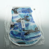 Maxbell Pet Dog Summer Clothes Puppy Medium Large Dog Camouflage Mesh Vest Blue-S