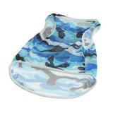 Maxbell Pet Dog Summer Clothes Puppy Medium Large Dog Camouflage Mesh Vest Blue-S