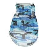 Maxbell Pet Dog Summer Clothes Puppy Medium Large Dog Camouflage Mesh Vest Blue-S