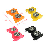 Maxbell Pet Feeding Double Dog Bowl Stainless Steel Water and Food Bowls  Orange