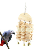 Max Bird Parrot Chewing Swing Toys Rattan Ball String Cage Hanging Toys 15x41cm