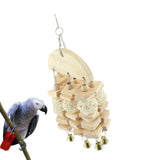 Max Bird Parrot Chewing Swing Toys Rattan Ball String Cage Hanging Toys 15x41cm