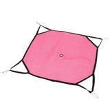 Max Small Hamster Hammock for Cage House Hanging Bed Cage Toys for Mice Red L