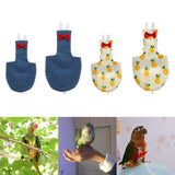 Max Parrot Diaper Washable Flight Suit for Small to Large Birds Denim XS