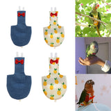 Max Parrot Diaper Washable Flight Suit for Small to Large Birds Denim XS