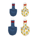 Max Parrot Diaper Washable Flight Suit for Small to Large Birds Denim XS