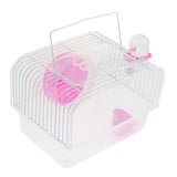 Max Portable Pet Hamster Cage Guinea Pig Gerbils Mice House with Heel Red