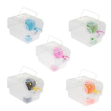 Max Portable Pet Hamster Cage Guinea Pig Gerbils Mice House with Heel Red