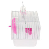 Max Portable Pet Hamster Cage Guinea Pig Gerbils Mice House with Heel Red