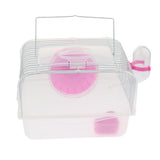 Max Portable Pet Hamster Cage Guinea Pig Gerbils Mice House with Heel Red