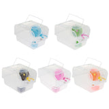Max Portable Pet Hamster Cage Guinea Pig Gerbils Mice House with Heel Red
