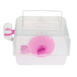 Max Portable Pet Hamster Cage Guinea Pig Gerbils Mice House with Heel Red