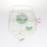 Max Portable Pet Hamster Cage Guinea Pig Gerbils Mice House with Heel Green