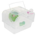 Max Portable Pet Hamster Cage Guinea Pig Gerbils Mice House with Heel Green
