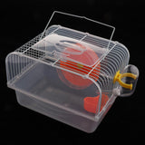 Max Portable Pet Hamster Cage Guinea Pig Gerbils Mice House with Heel Yellow