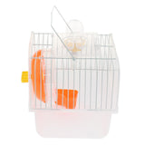 Max Portable Pet Hamster Cage Guinea Pig Gerbils Mice House with Heel Yellow
