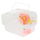 Max Portable Pet Hamster Cage Guinea Pig Gerbils Mice House with Heel Yellow