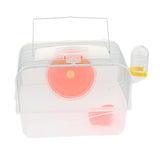 Max Portable Pet Hamster Cage Guinea Pig Gerbils Mice House with Heel Yellow