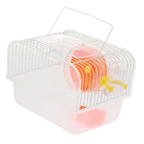 Max Portable Pet Hamster Cage Guinea Pig Gerbils Mice House with Heel Yellow