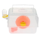 Max Portable Pet Hamster Cage Guinea Pig Gerbils Mice House with Heel Yellow