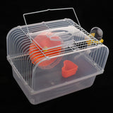 Max Portable Pet Hamster Cage Guinea Pig Gerbils Mice House with Heel Yellow