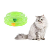 Max Interactive Pet Game Bell Toy Entertainment Turntable Amusement Plate green