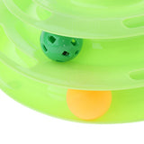 Max Interactive Pet Game Bell Toy Entertainment Turntable Amusement Plate green