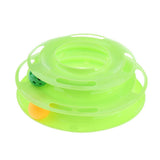 Max Interactive Pet Game Bell Toy Entertainment Turntable Amusement Plate green