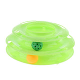 Max Interactive Pet Game Bell Toy Entertainment Turntable Amusement Plate green