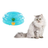 Max Interactive Pet Game Bell Toy Entertainment Turntable Amusement Plate blue