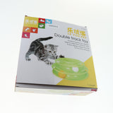 Max Interactive Pet Game Bell Toy Entertainment Turntable Amusement Plate blue