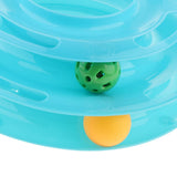Max Interactive Pet Game Bell Toy Entertainment Turntable Amusement Plate blue